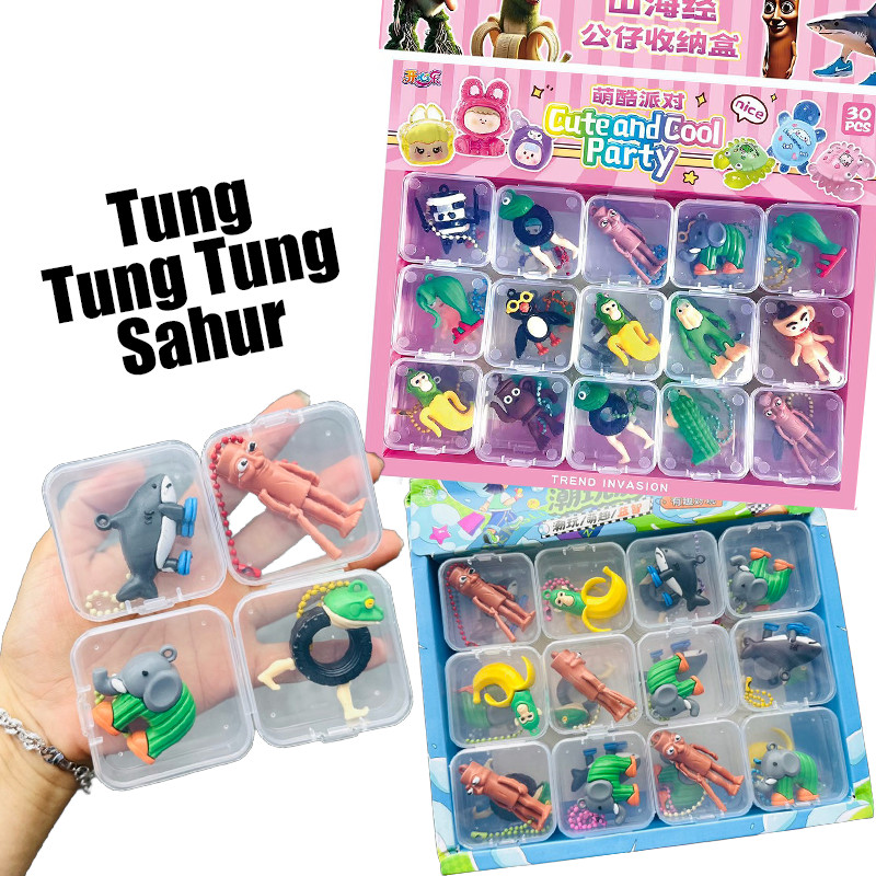 24/30 ชิ้นกล่องตาบอด Tung Tung Sahur ของเล่น Trralero Tralala Action Figure กล่องหลุมของเล่นเด็ก Surprise กล่อง