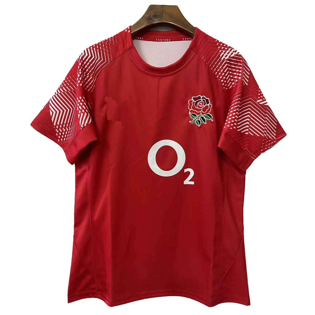 25-26 England Rugby Red Jersey S-5XL