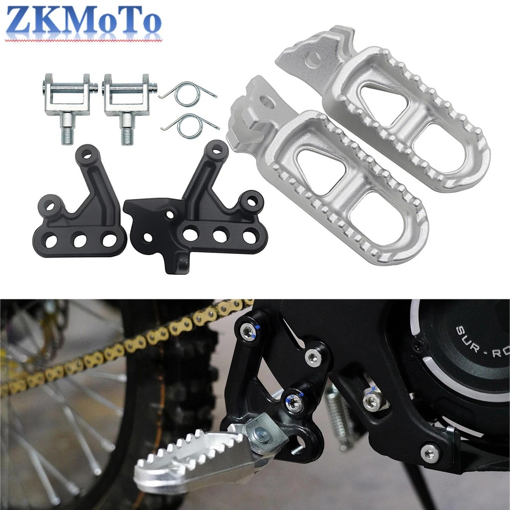 รถจักรยานยนต์ไฟฟ้าอลูมิเนียมหมุดเท้า Rest Footpegs อะแดปเตอร์ link สําหรับ Sur Ron Sur-Ron Surron Li