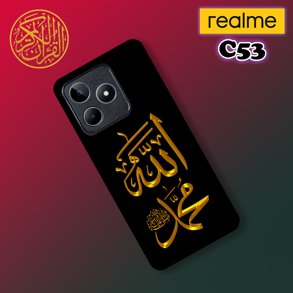 CUSTOM CASE GLOSSY [RM234] SOFTCASE & HARDCASE ALL TYPE REALME C53 - C51 CALLIGRAPHY