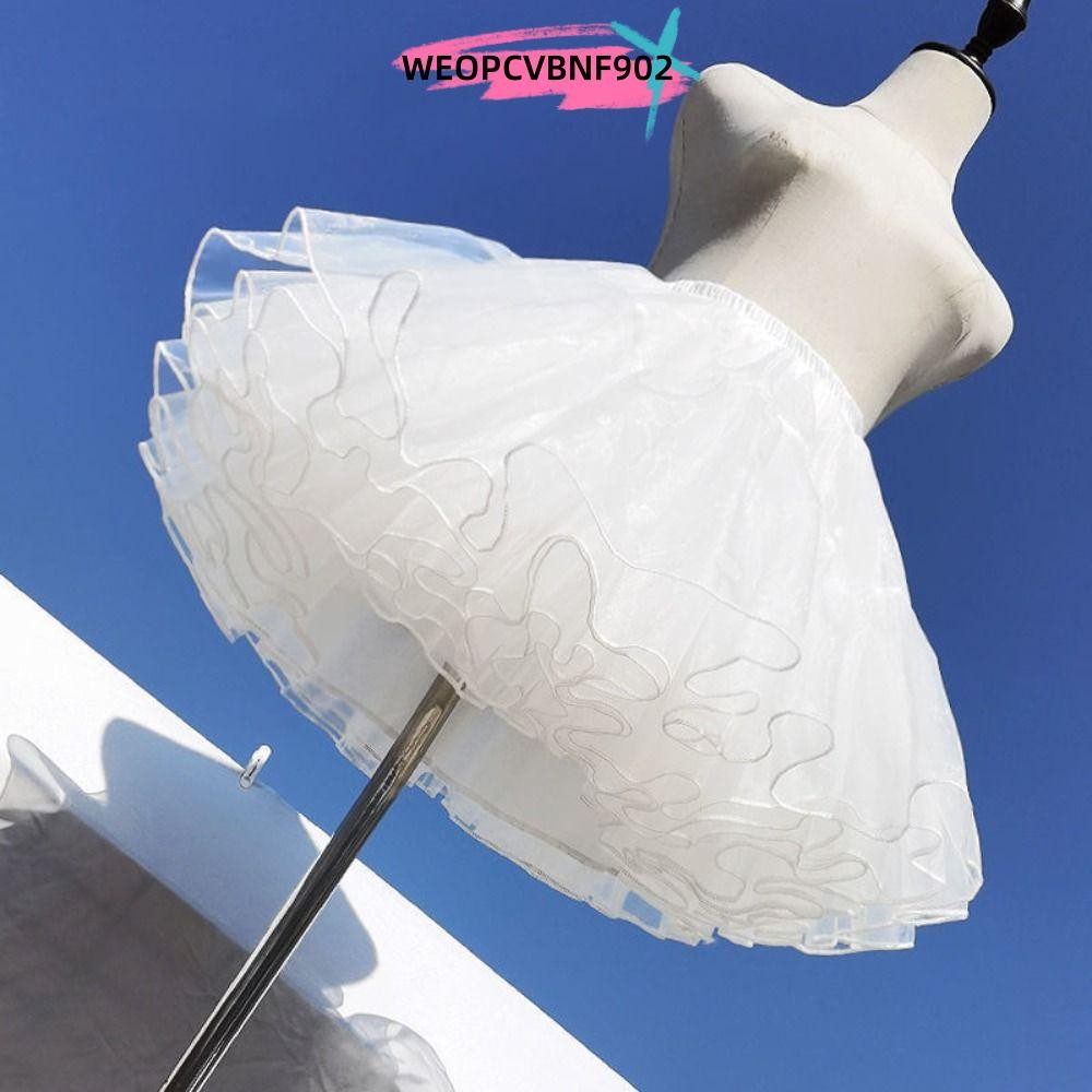 กระโปรงปุย 4 ชั้นสีขาบ Petticoat สำหรับคอสเพลย์ เสริมลุคให้สมจริง