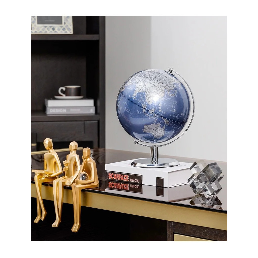 [Legend6] ภาษาอังกฤษ Retro Globe แผนที่ตกแต่งบ้านตกแต่งสํานักงาน World Globe ตกแต่งโต๊ะเครื่องประดับโรงเรียนเด็กภูมิศาสตร์การศึกษา Globe - รูปที่ 7