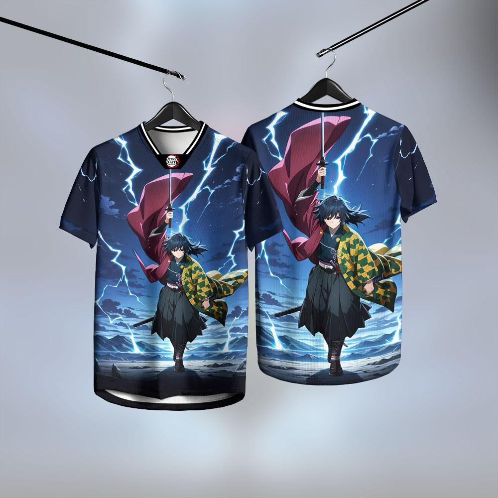 เสื้อยืดDemon Slayer ซัมเมอร์2025 ลายZouma, Monzeki, และTomoe แบบPrinted ไม่มีYaiba Design