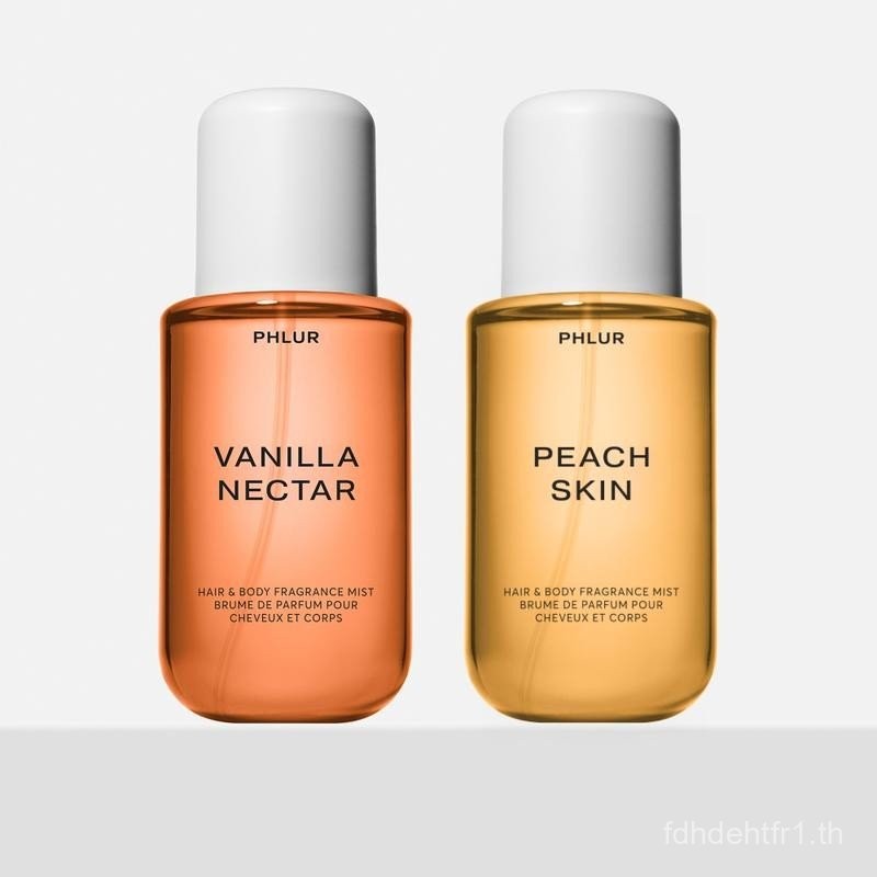 PHLUR Sugared Peach Body Mist Duo - Vanilla Nectar & Peach Skin Full Size Hair & Body Fragrance Mist