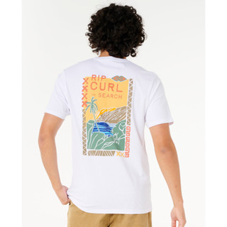 RIPCURL เสื้อยืดผู้ชายสีขาว 0PDMTE AOTS - CODY WELSH TEE W25
