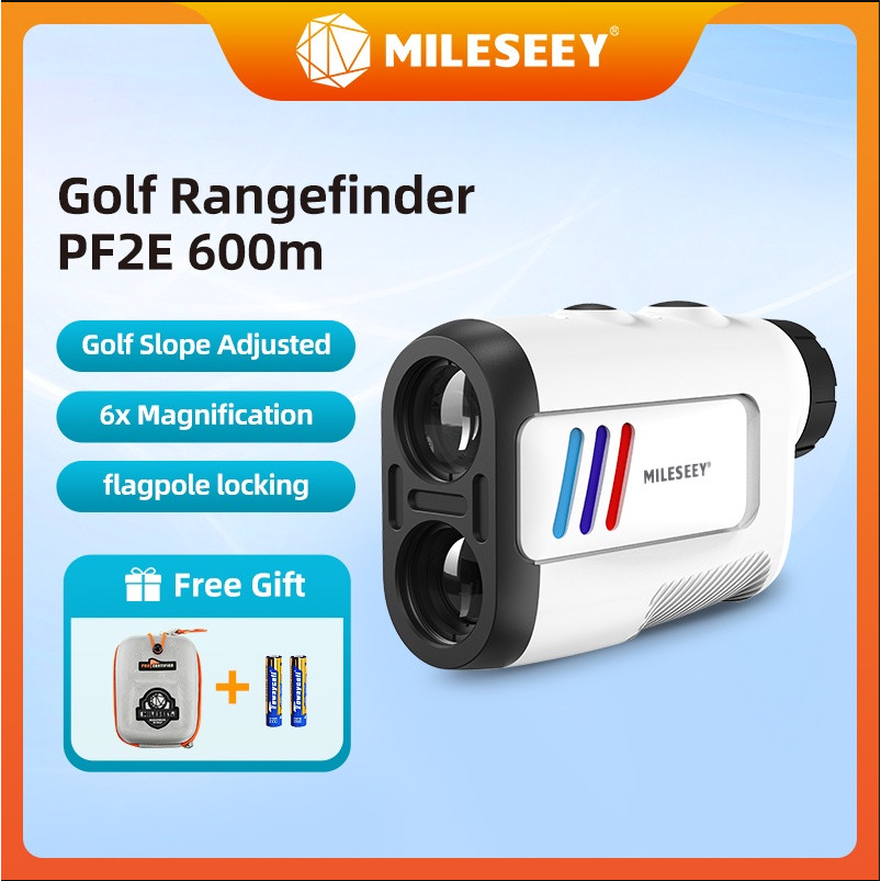 Mileseey PF2E Golf rangefinder 600M Yard/M Mini 6x กล้องโทรทรรศน์วัดเมตรวัดความเร็วสําหรับการล่าสัตว์กีฬา