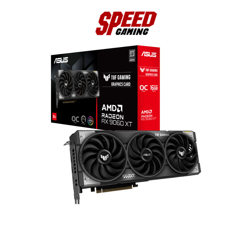 ASUS TUF Gaming Radeon RX 9060 XT 16GB GDDR6 OC Edition VGA CARD (การ์ดจอ) | By Speed Gaming