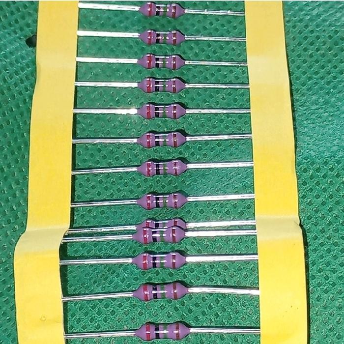 UNGU Resistor 2m 1/4 วัตต์สีม่วง original japan zero R 2 mega 2mega 1/4W 1% W ori 1