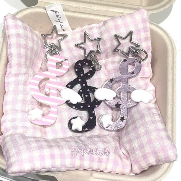 INS พวงกุญแจอะคริลิครูปการ์ตูนภาพประกอบจี้ Kawaii กระเป๋าเป้สะพายหลัง Carabiner คลิปนักเรียน DIY คู่มือตกแต่ง