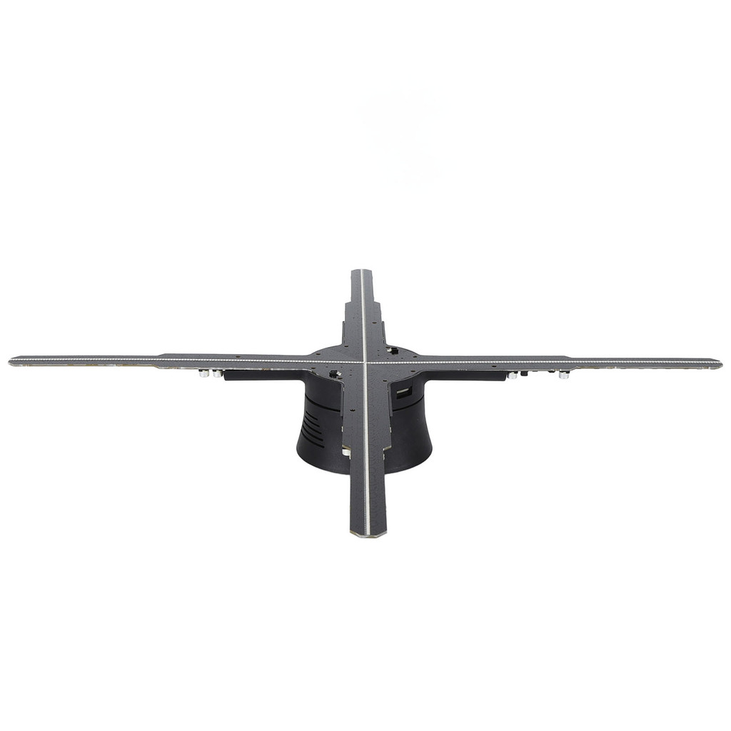 3D Holographic โฆษณาเครื่อง 510X1400P ความละเอียด 4 ใบมีด LED 3D โฮโลแกรมพัดลมจอแสดงผลโปรเจคเตอร์สําหรับ Win สําหรับ Android