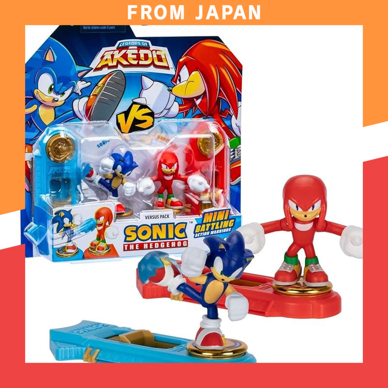 AKEDO [Official Japanese Product] Hachi Top-In Versus Pack (Sonic vs Knuckles) Legendary Akedo Sonic