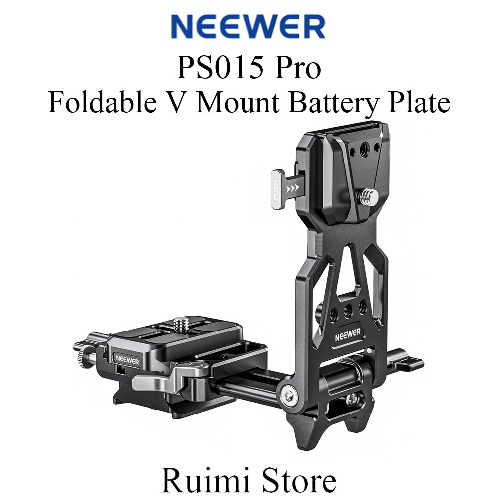 NEEWER PS015 Pro แผ่นแบตเตอรี่ติดรถยนต์ V แบบพับได้พร้อมแผ่นฐานแบบปลดเร็ว Arca 10106370
