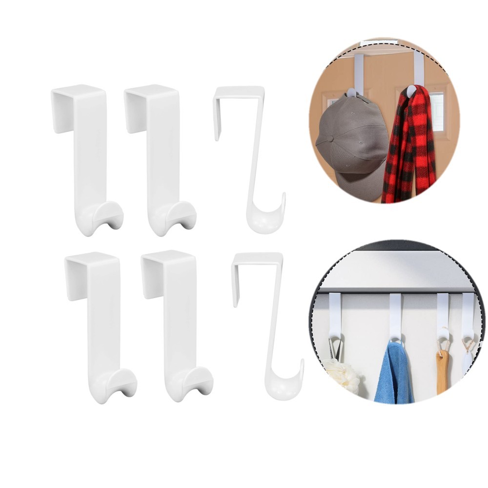 Plastic Over The Door Clothes Hooks Clothing Hanger Hooks Over The Door Hanging Hanger for Home Kitc