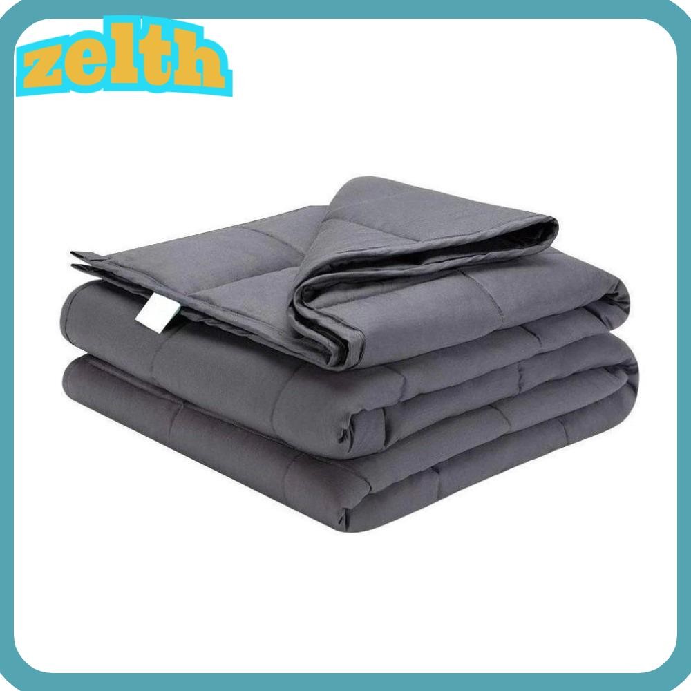 ZELTH ผ้าห่มถ่วงน้ําหนัก, การออกแบบผ้านวม Heavy Weight Calming Gravity ผ้าห่ม, Therapeutic 3 ขนาดวัสดุนุ่ม Breathable ผ้า Tranquility ผ้าห่มความวิตกกังวลบรรเทา