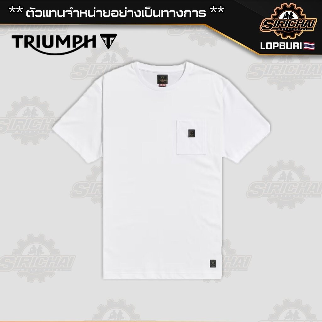 เสื้อยืด Triumph REFUEL WHITE MTSS25107