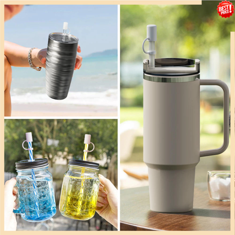 จุกปิดฟางซิลิโคน 8-12 มม. ฝาครอบกันฝุ่นสำหรับแก้วและขวดน้ำ thumbnail 10