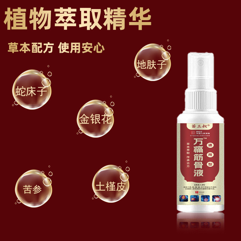 Miaosanshu สเปรย์บรรเทากล้ามเนื้อ Active คอไหล่เอวขานวดทั่วร่างกายทําให้เกิดบรรเทาอาการปวด dfg0812