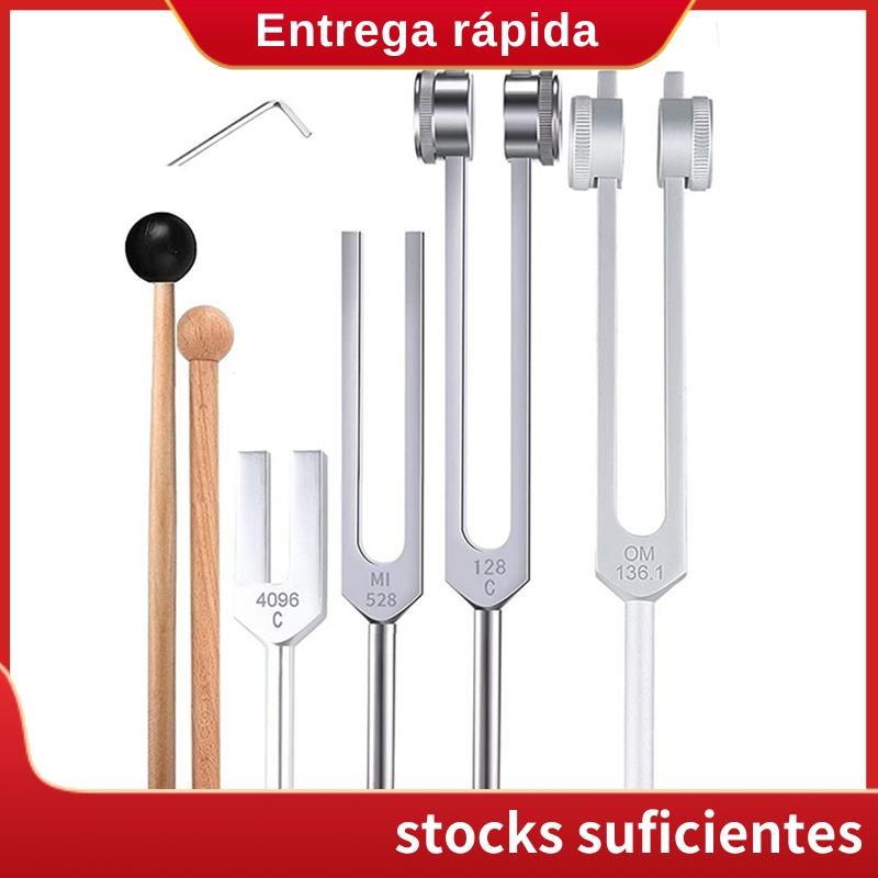 ชุดส้อมปรับแต่ง 4 ชิ้น (128Hz, 136.1Hz, MI 528Hz, 4096Hz),สําหรับ Healing Chakra,Sound Therapy,Relie