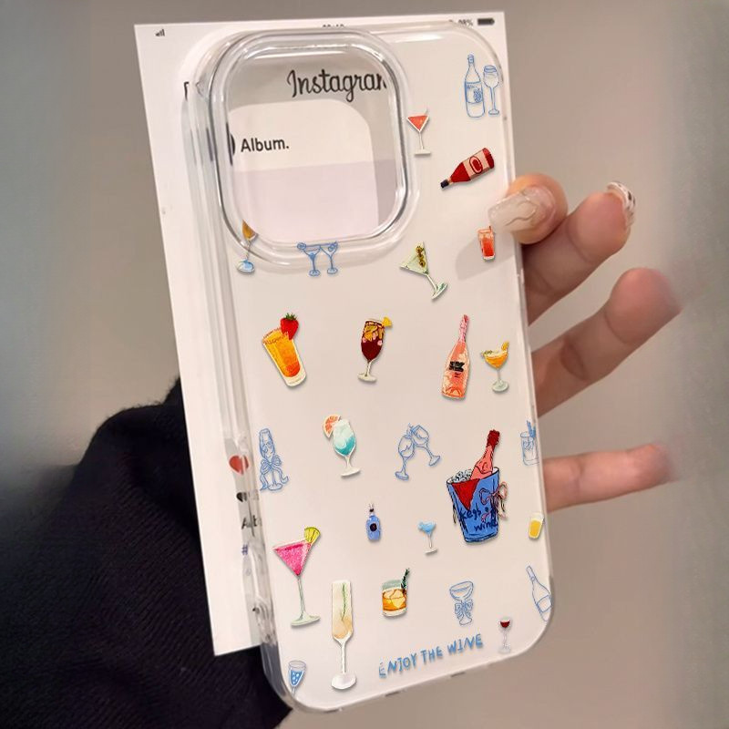 เบียร์แชมเปญปาร์ตี้สองชั้น imd เหมาะสําหรับเคสโทรศัพท์ iPhone เหมาะสําหรับ iPhone 16 Pro Max/15/14 P