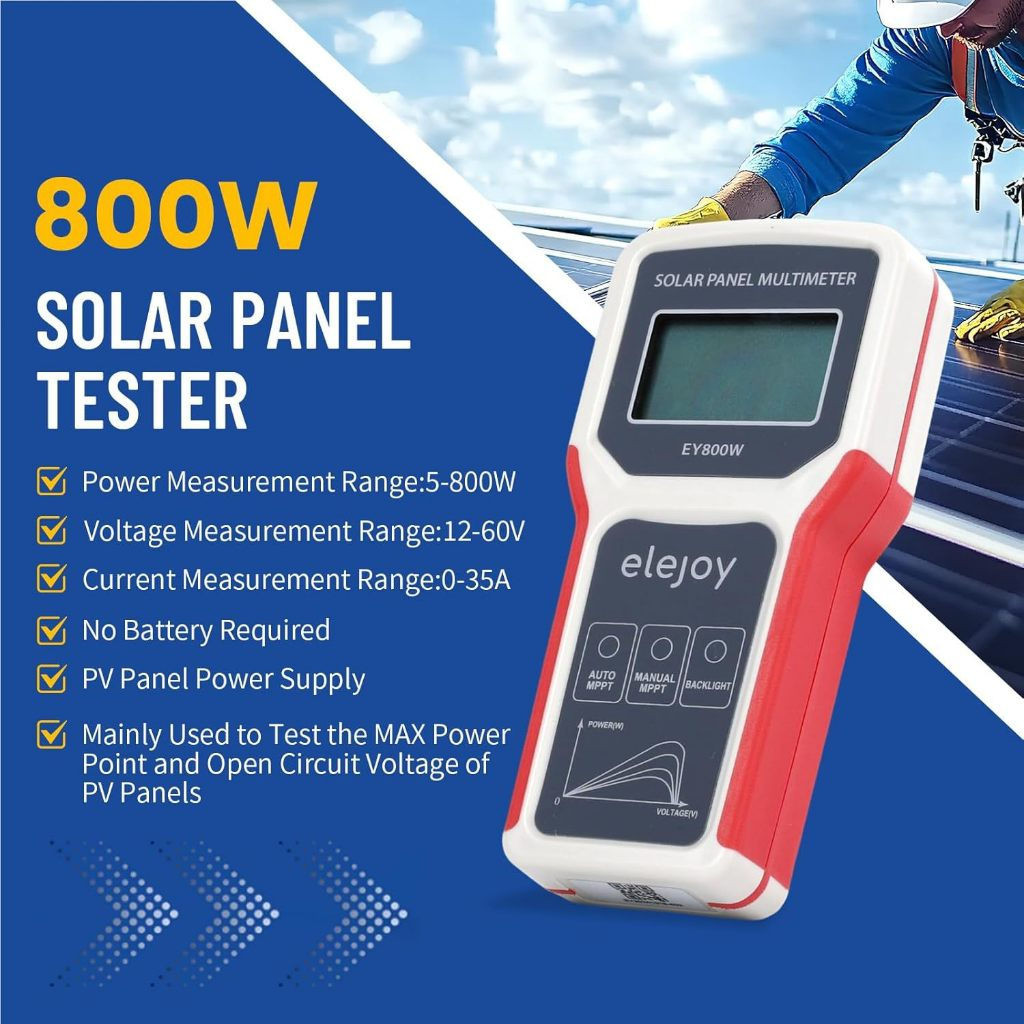 2025 ELEJOY เครื่องทดสอบแผงโซลาร์เซลล์ MPPT EY1800W/EY1600WP/EY800W/EL400B มัลติมิเตอร์ PV hotovlusi