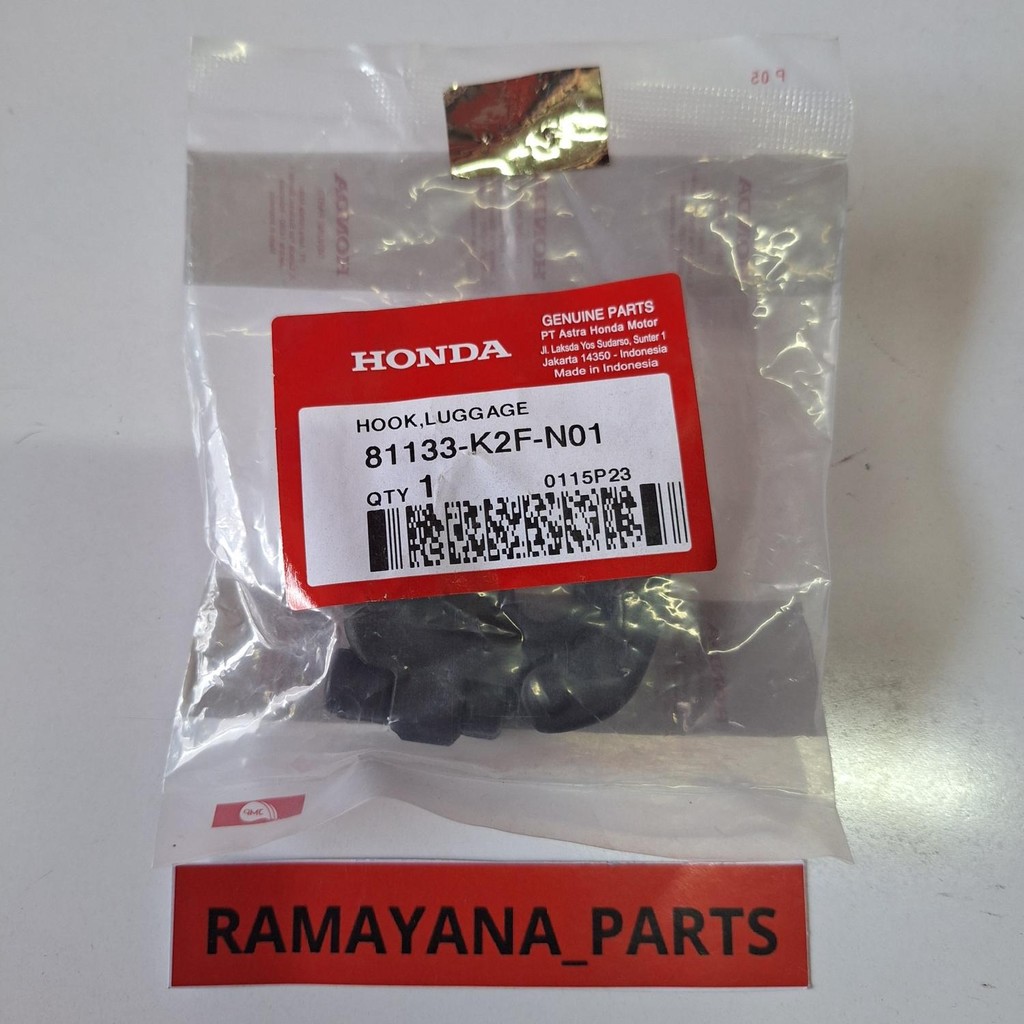ตะขอแขวนกระเป๋าเดินทาง Honda Scoopy eSP K2F 81133K2FN01