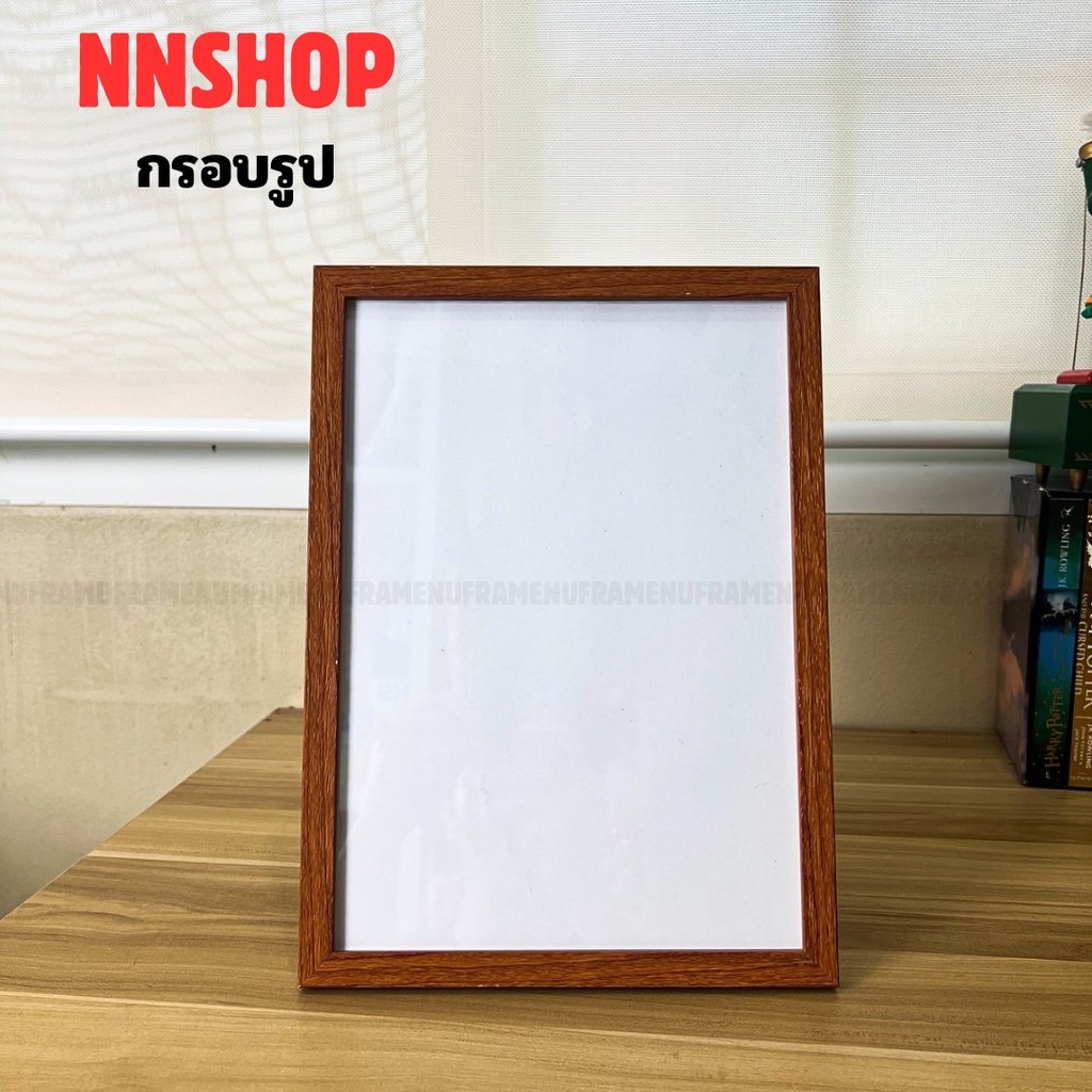 กรอบรูปวินเทจ 3x4 4x6 5x7 6x8 A5 7x9 8x10 8x12 A4 9x12 10x12 มีกระจกใส ขาตั้ง แขวนผนัง - รูปที่ 3