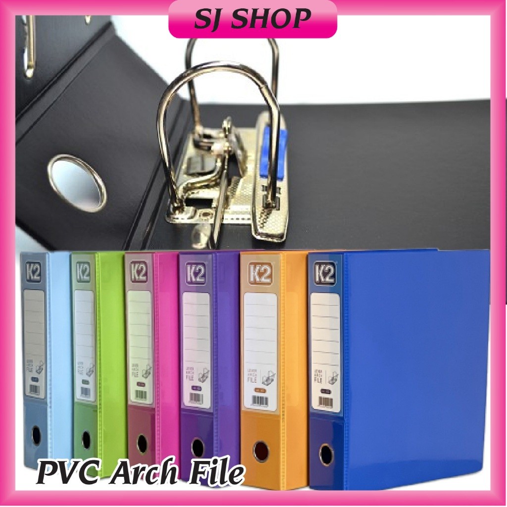 F4 PVC Arch File 2" และ 3" A4 PVC Arch File Color Arch File PVC Fail Gerbang