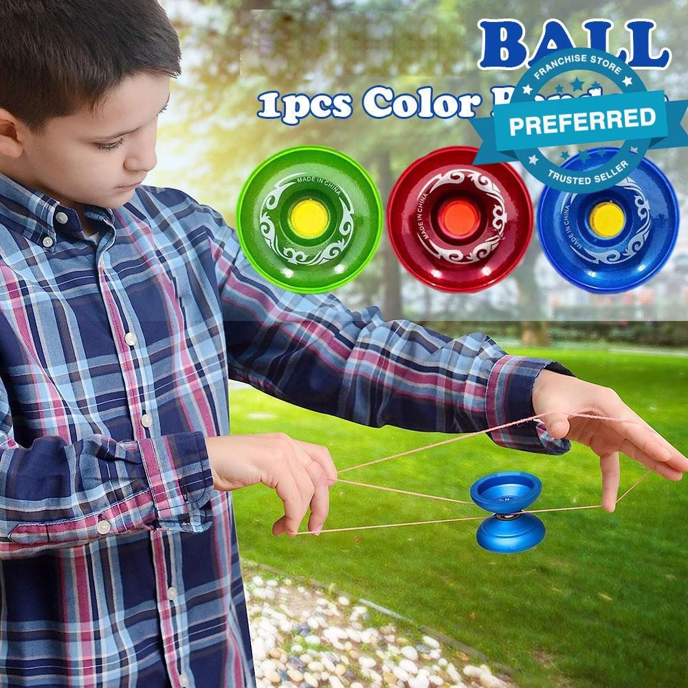 สีสุ่ม Yoyoball Professional Magic Yo-yo แบริ่งเกมของเล่น String Trick การศึกษา T3n2