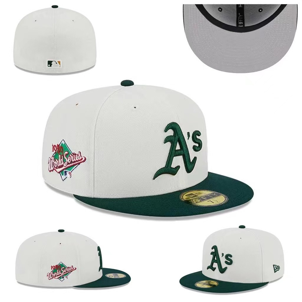Oakland Athletics Cap เบสบอลแคปOakland Athletics สำหรับผู้ชายและผู้หญิง สไตล์Hip Hop
