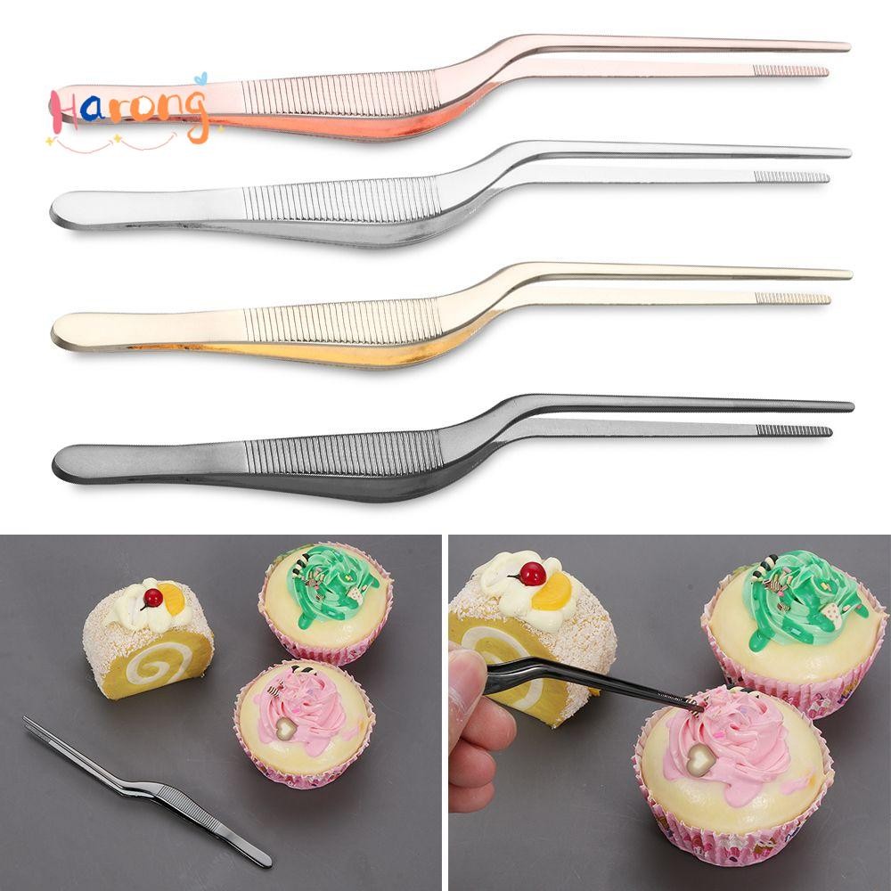 HARONG อาหาร Tweezer เครื่องมือในครัวการนําเสนอการให้บริการสแตนเลส