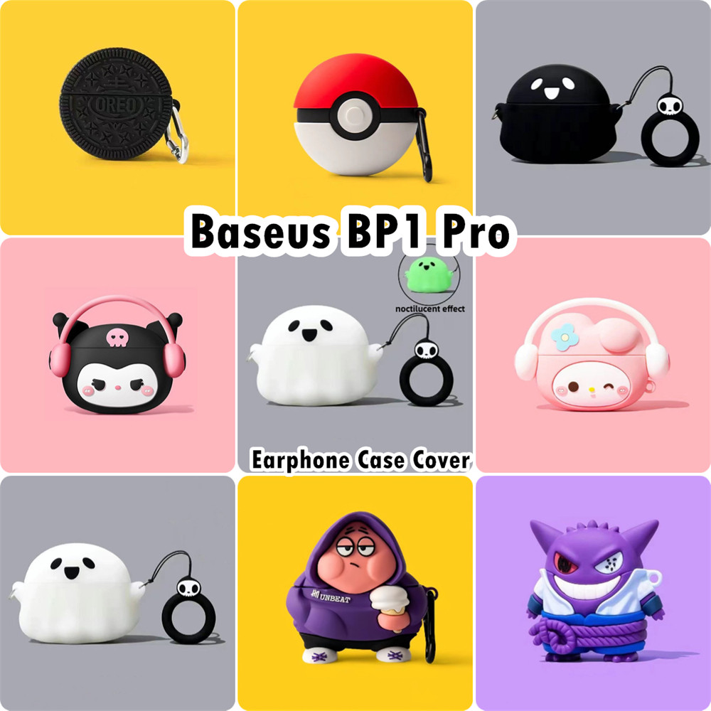 【Case Home】นําไปใช้กับ Baseus BP1 Pro เคส Case เคสหูฟัง สไตล์การ์ตูนตลก ซิลิโคนนุ่ม เคส เคสหูฟัง NO.
