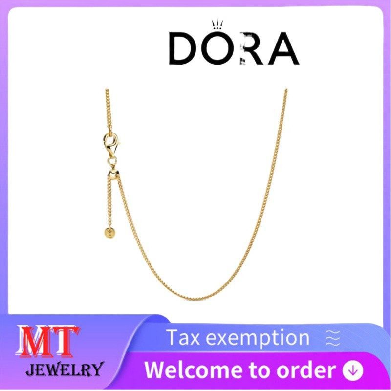 ร้อนขาย S925 เงินสเตอร์ลิงคู่สุภาพสตรีเครื่องประดับ DIY Curb Chain สร้อยคอ 368638ซี00