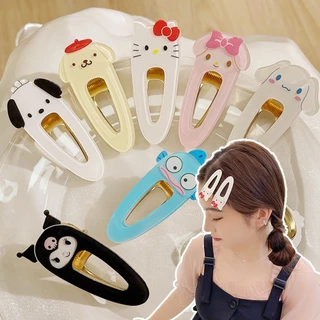 SANRIO ใหม่ญี่ปุ่นเกาหลี ซานริโอ การ์ตูนน่ารักสาวหวานด้านบาง BB กิ๊บติดผม 1/2/3 ชิ้น