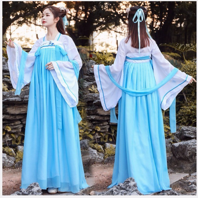 2024 ใหม่หวาน Hanfu เครื่องแต่งกายผู้หญิงสไตล์จีนหน้าอกความยาว Ru กระโปรงเต้นรําประสิทธิภาพเครื่องแต
