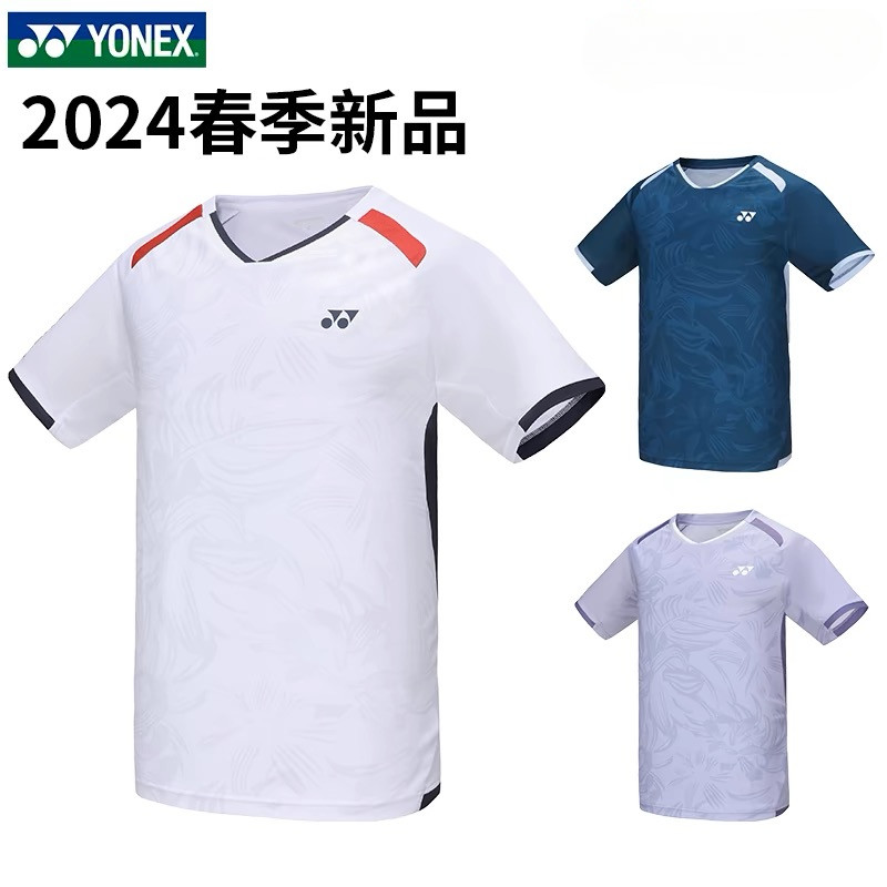 2024 ใหม่ ใช่ เทนนิสและแบดมินตันเสื้อผู้ชายและผู้หญิงแห้งเร็วระบายอากาศแขนสั้นกีฬาการแข่งขันการฝึกอบรมเสื้อยืด