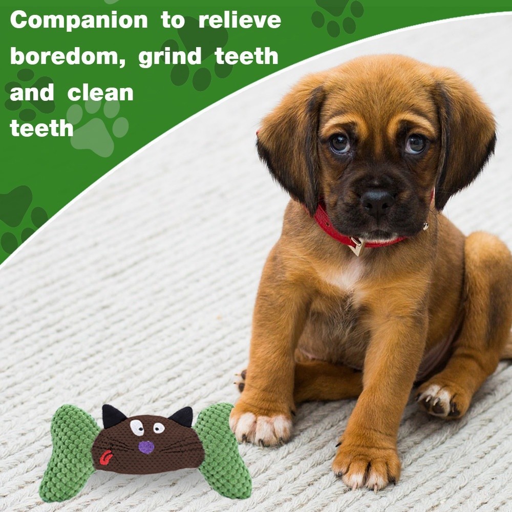 pw639shop DUDUPETS ของเล่นสัตว์เลี้ยง รุ่นWP08 ขนาด 11X19.5X3ซม.สีเขียว