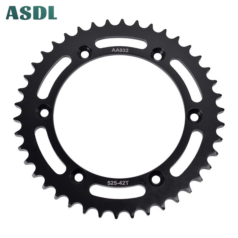 Asdl 525-42T รถจักรยานยนต์ 20CrMnTi สเตอร์หลังสําหรับ Suzuki Road DR650 SE-T,V,W,X,Y,K1-K9,L0-L9,M0 