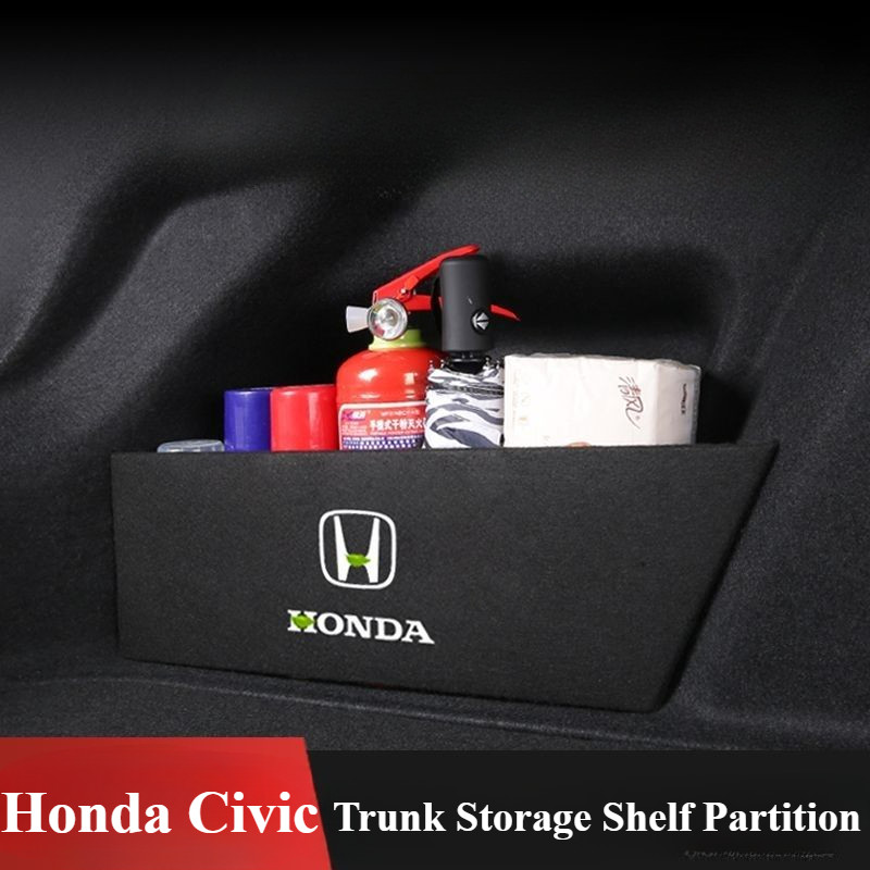 Honda Civic FE/FC Car Trunk Storage ชั้นวาง Partition Board Organizer ถาดคอนเทนเนอร์ตกแต่งภายใน