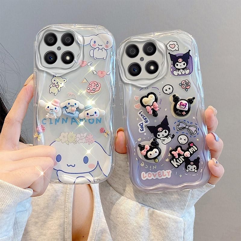 สําหรับ Honor X6a กรณี 3D สามมิติซิลิโคนอ่อนนุ่มการ์ตูน TPU เคสโทรศัพท์สําหรับ HonorX6a X 6A WDY-LX1 ปลอกปกหลัง