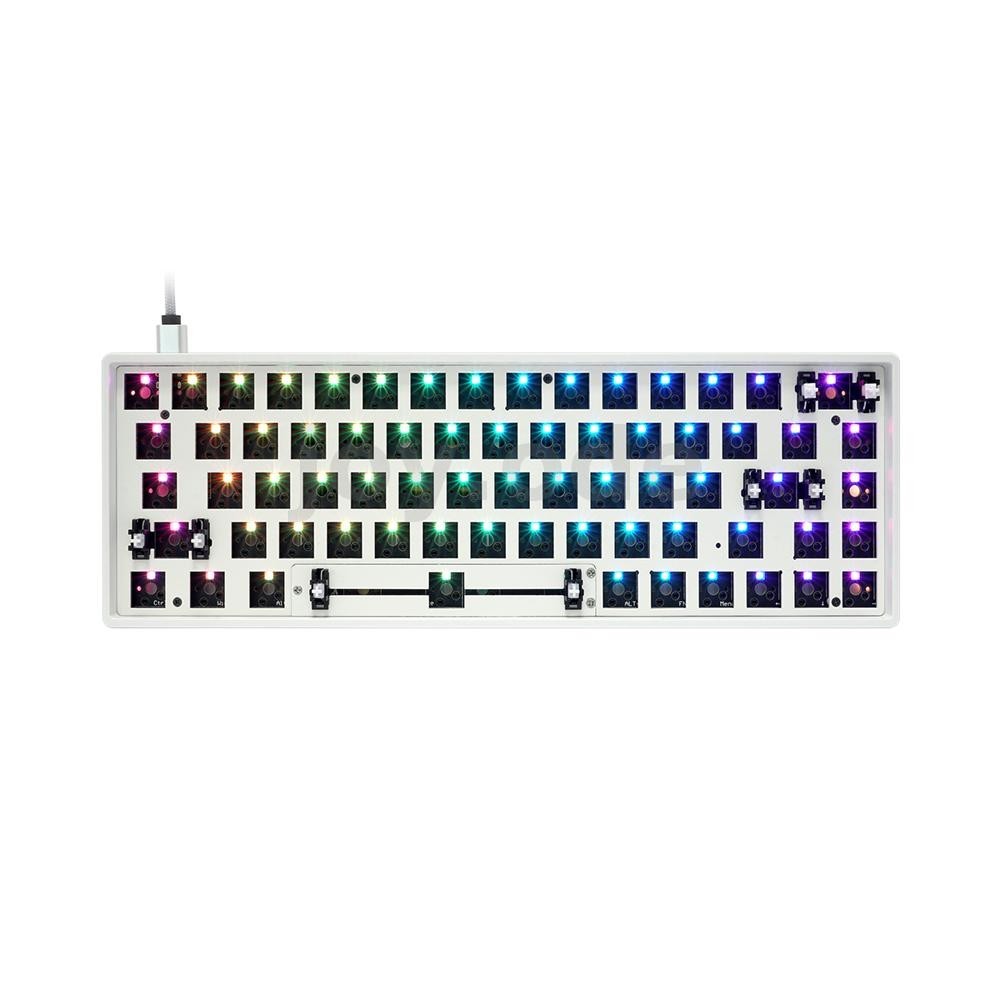 Skyloong GK68X GK68XS ชุดคีย์บอร์ด Hot Swappable 60% RGB บลูทูธ Dual Mode PCB แผ่นยึดชุดที่กําหนดเอง