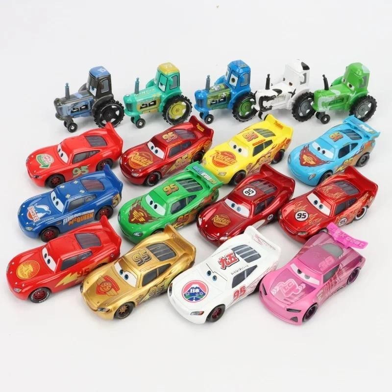 24 สไตล์ Lightning McQueen Pixar Cars Toy 1:55 รถเหล็กDiecast