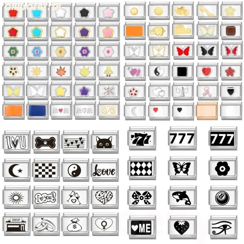อิตาเลี่ยน Charm Links สําหรับสร้อยข้อมือ DIY ยอดนิยม Love Unicorn Elephant เพื่อนที่ดีที่สุดพ่อดอกไม้ Charm Links Fit 9 มม.สร้อยข้อมือสแตนเลสทําเครื่องประดับ