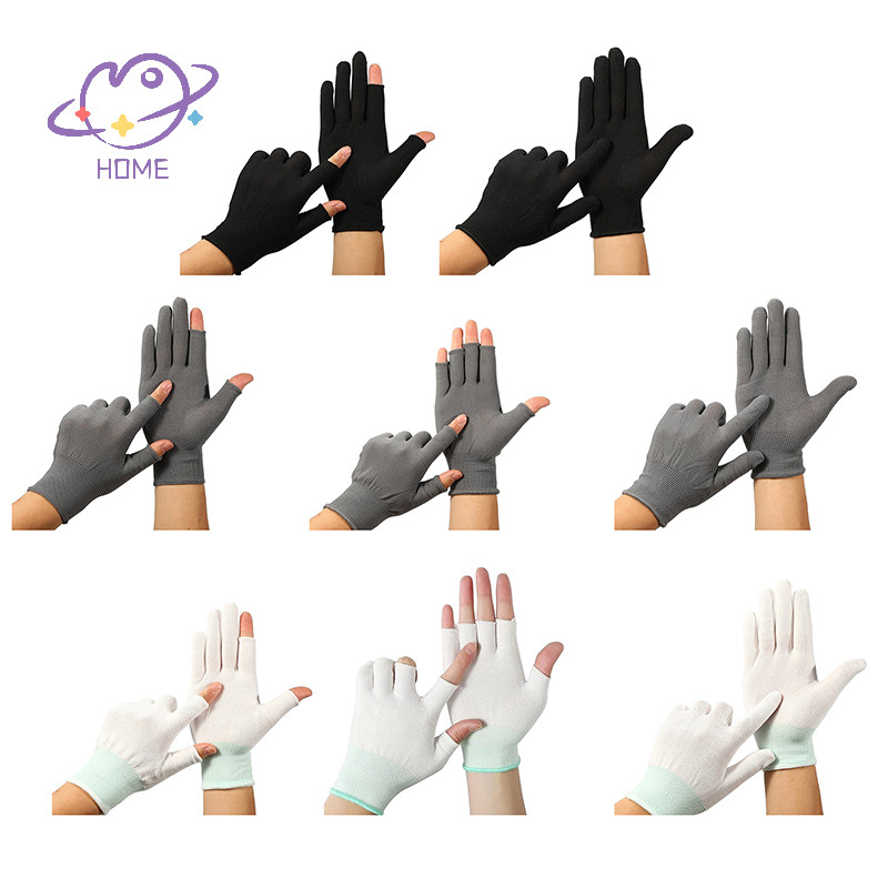 [mayhome] ถุงมือหน้าจอสัมผัสระบายอากาศไนลอนครึ่งนิ้วถุงมือเต็มนิ้วกลางแจ้งทํางานถุงมือบาง Hung Shoog Mitten {TH}