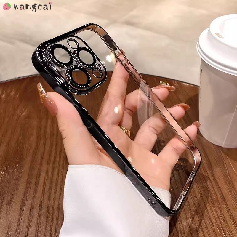 สําหรับ OPPO Reno 7 5 Pro 4 SE Lite 7Z 6 6Z 5Z 5K 4Z 3 2Z 2F 2 Z 4G 5G เคสโทรศัพท์สีชมพู Rose Gold ชุบเงา Shining ธุรกิจหรูหราซิลิโคนอ่อนกรณีฝาครอบ ราคา ถูกที่สุด ดีลบีเคเค แกลเลอรีภาพที่ 7