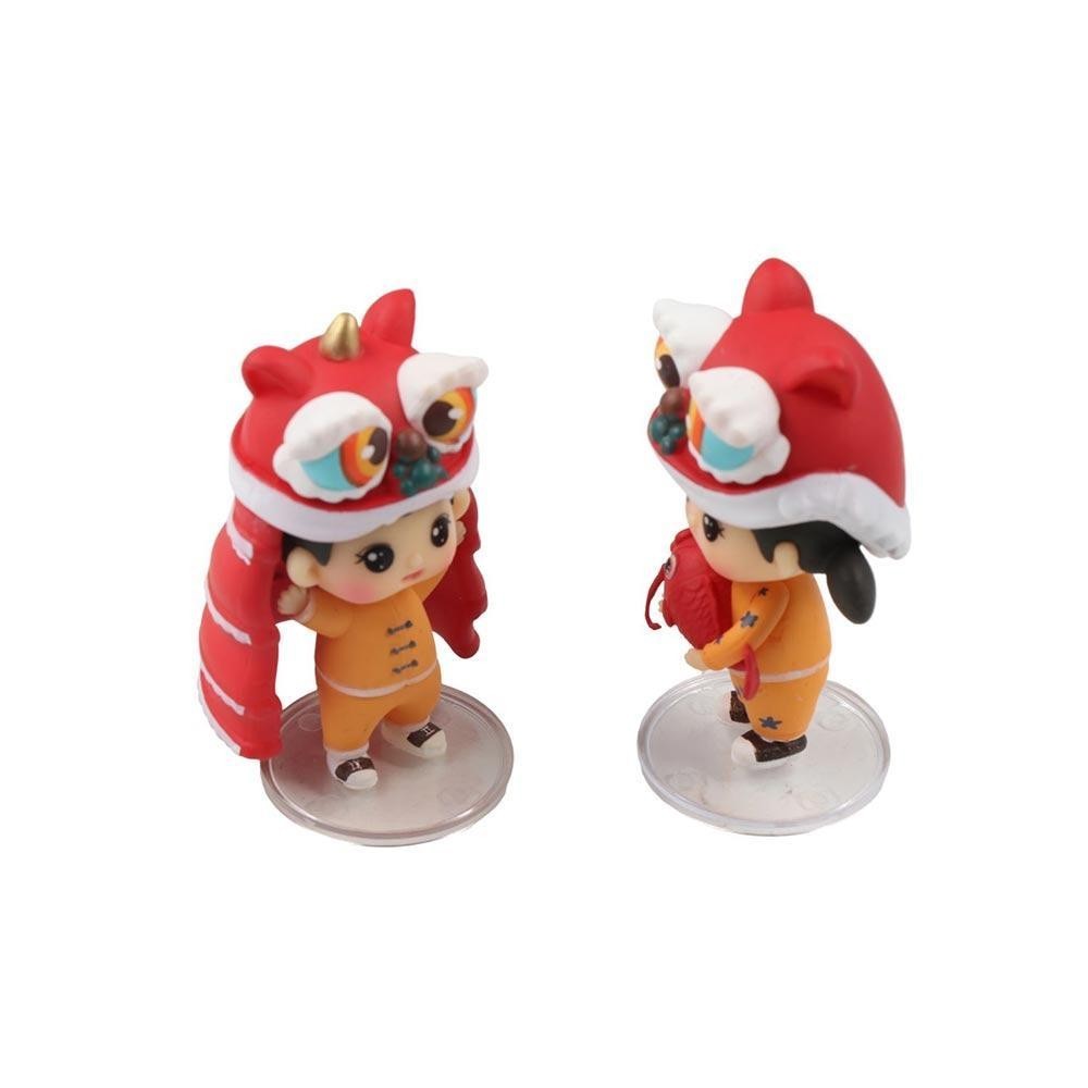 สเตลล่าริลด์ส์ตุ๊กตาเชิดสิงโต,ตรุษจีนสีแดงสิงโตเต้นรํารูปปั้นเด็กชาย,ของเล่นเด็กและเด็กผู้หญิงสไตล์จีนเครื่องประดับเชิดสิงโตเหลาตกแต - รูปที่ 6