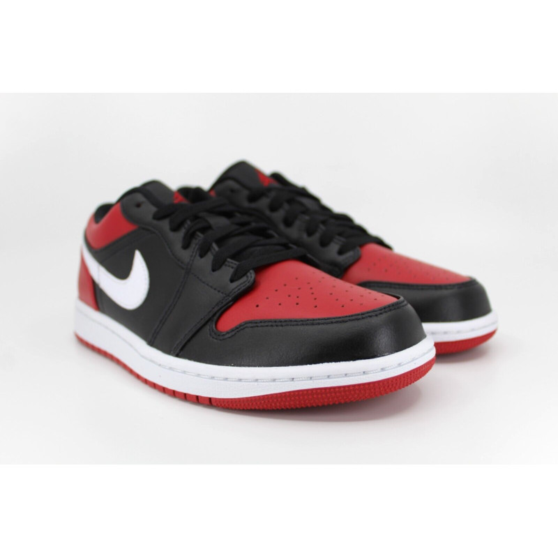 Nike Air Jordan 1 Low Black Gym สีแดงสีขาว 553558-006