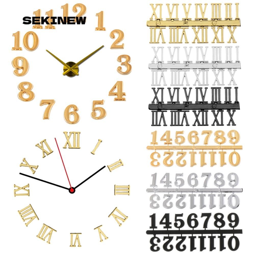 SEKINEW อะไหล่นาฬิกาควอตซ์ดิจิทัล ตัวเลขโรมัน แฮนด์เมด DIY 1 ชุด