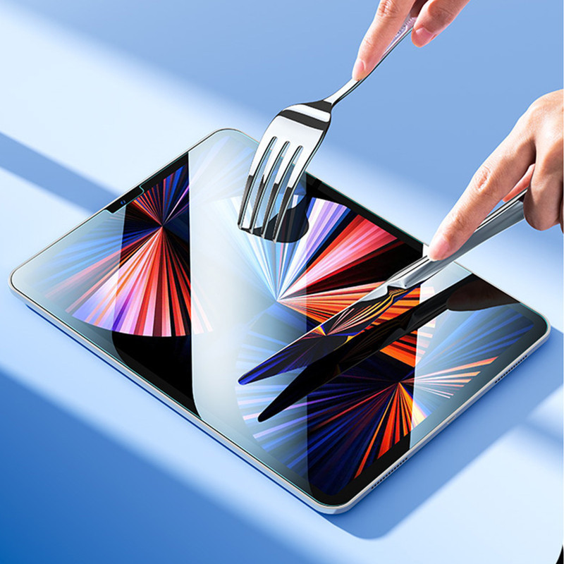 ฟิล์มกระจกไอแพด พร้อมบล็อกติดฟิล์ม สำหรับไอแพด ทุกรุ่น Air6 2024 Pro13 Air4 air5 gen10 Pro11 Gen7/8/9 Air3 Pro12.9 Gen5/6 mini4 mini5 mini6 ฟิล์มป้องกันกระจก HD - รูปที่ 4