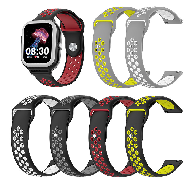 สายซิลิโคน Reverse Buckle 20 มม. เหมาะสำหรับ OK WATCH Wonlex C7，C8，T18PRO，T25，T31，T55PROMAX，T66，K9