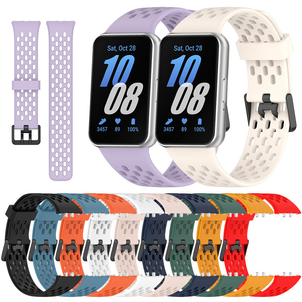 สายรัดซิลิโคนสําหรับ Samsung Galaxy Fit 3 Sport Breathable สายรัดข้อมือสมาร์ท Watchband เปลี่ยนสร้อยข้อมือสําหรับ Galaxy Fit 3 Correas